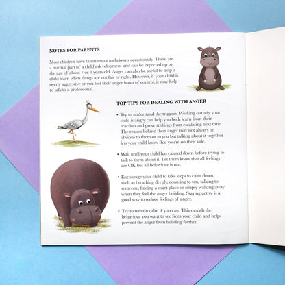 When Hippo Gets Angry - Me And My Feelings Children's Paperback Book - Edie And I