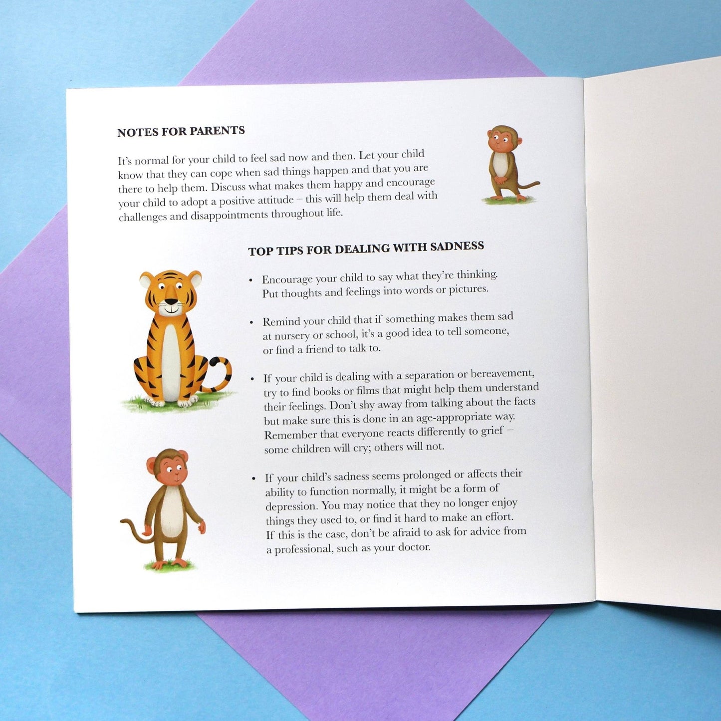 When Monkey Feels Sad - Me And My Feelings Children's Paperback Book - Edie And I