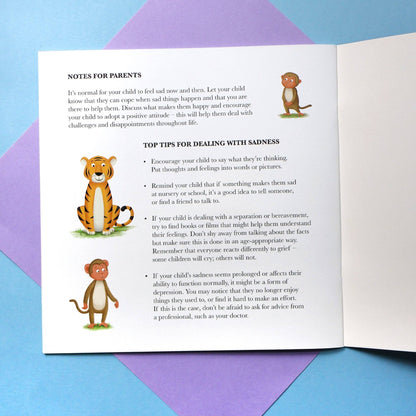 When Monkey Feels Sad - Me And My Feelings Children's Paperback Book - Edie And I