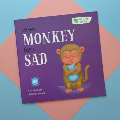 When Monkey Feels Sad - Me And My Feelings Children's Paperback Book - Edie And I