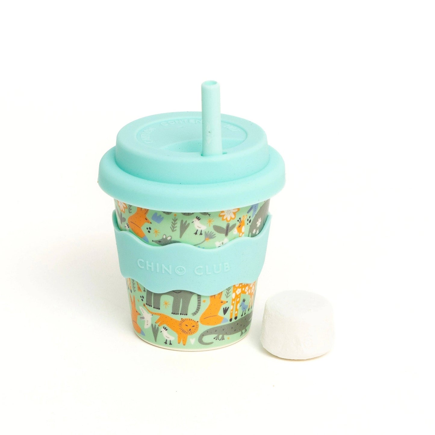 Wild Animal Babychino Cup 4oz (Straws Sold Separately) - Edie And I