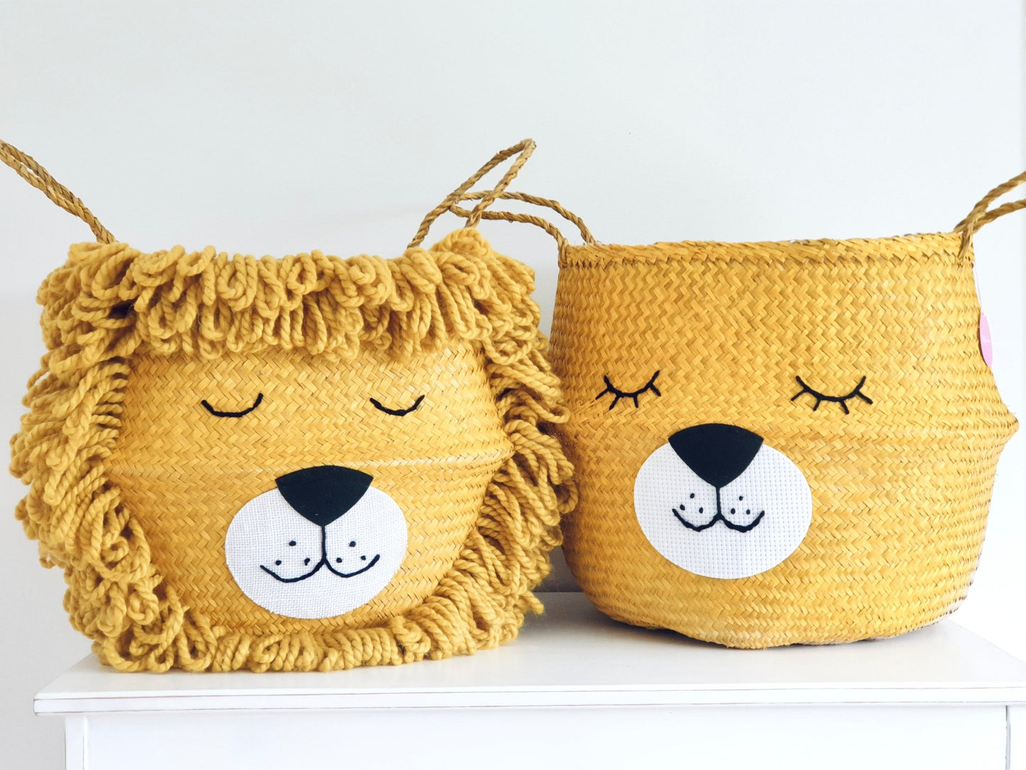 Yellow Lioness Basket - Large - Edie And I